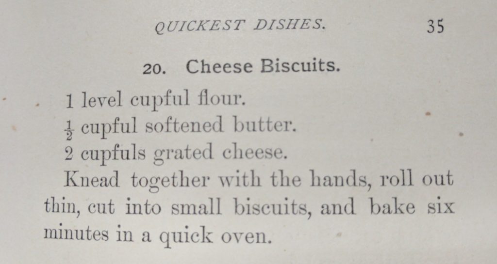 Cheese Biscuits, recipe
