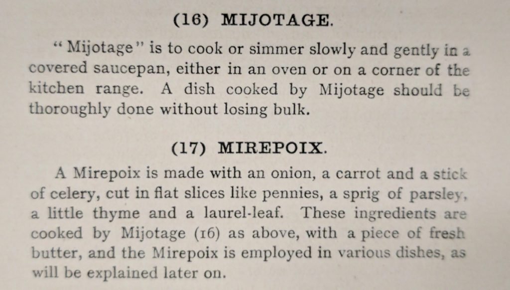 Mirepoix, recipe