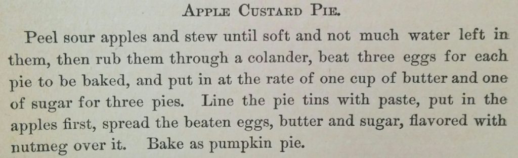 Apple Custard Pie Recipe