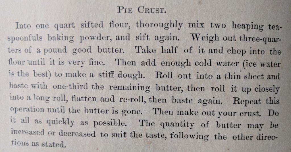 Pie Crust Recipe