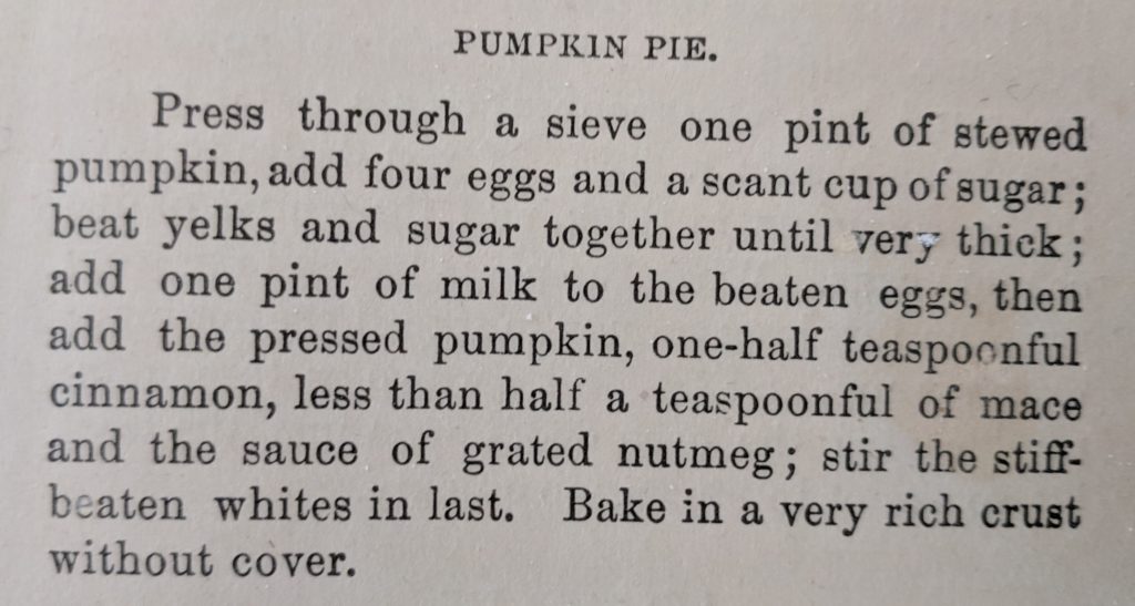 Pumpkin Pie Recipe